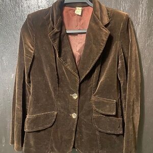 Vintage Velvet Brown Jacket